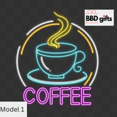 Customized Neon Light With Coffee Cup - BBD GIFTS